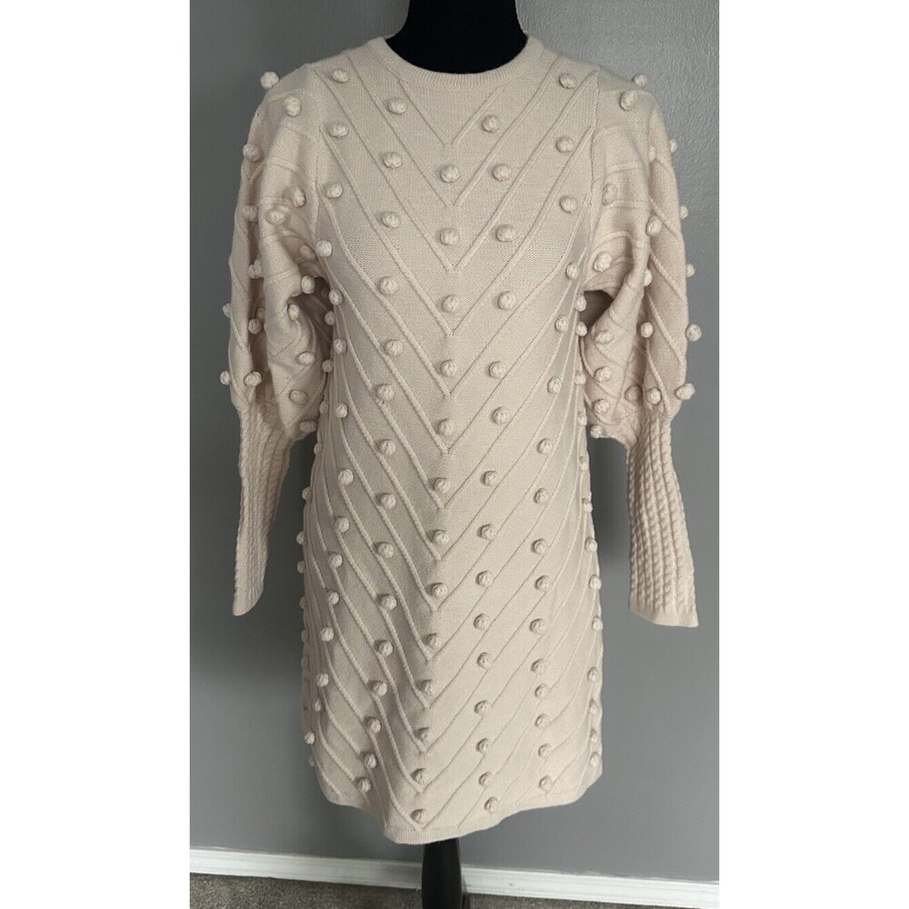 Vici Exclusive X Fate Northstar Pom Sweater Dress Size Small Knit